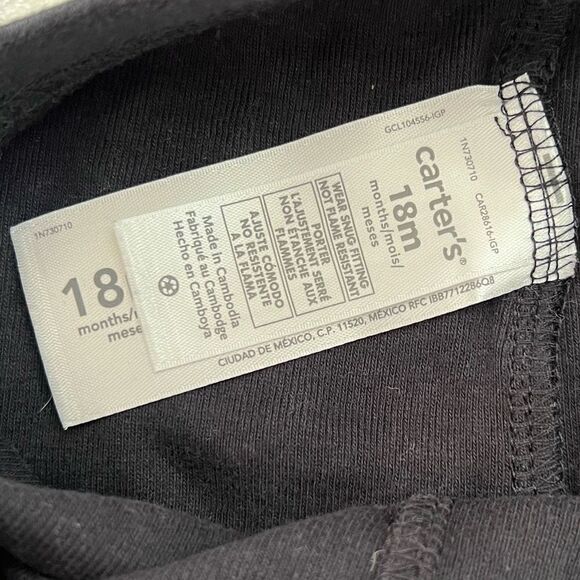 Carter's Baby Girl Glow in the Dark Skeleton Pajamas 18 months - Picture 11 of 12